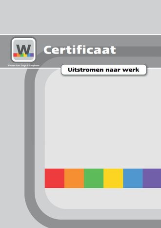 Certificaat - Module 3 - Uitstromen naar werk